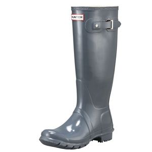 Tall gray Hunter boots